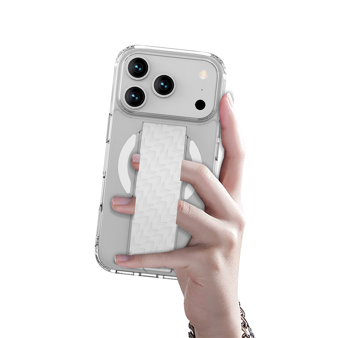 كڤر حماية LZEL MagNexa Grip MagSafe لهاتف iPhone 17 Pro | أبيض كڤر حماية LZEL MagNexa Grip MagSafe لهاتف iPhone 17 Pro | أبيض